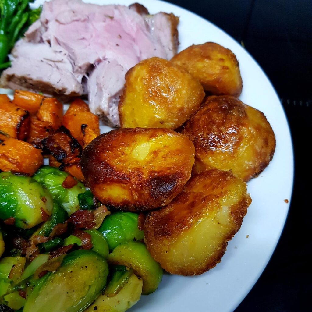 ローストポークと焼き野菜の盛り合わせ